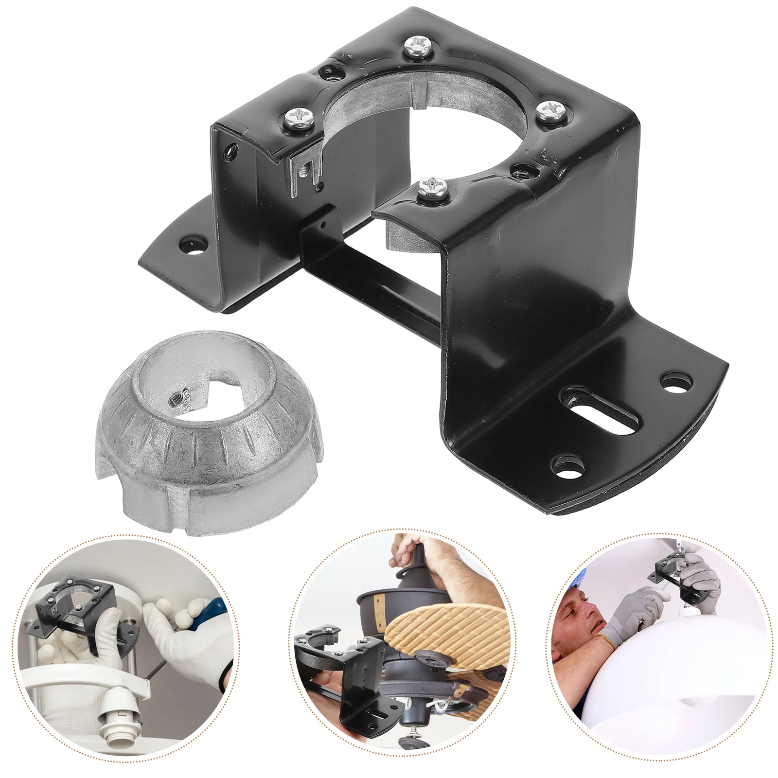 Ceiling Fan Accessories Bracket Kit Mounting Tool Iron Install Installing Part Replacement Racks Hanging for Electric