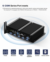 HYSTOU Industrial Mini PC Core i7 8550U i5 8250U HDMI VGA RS232 485 COM 2 Gigabit Ethernet Linux Windows10 Desktop Computer