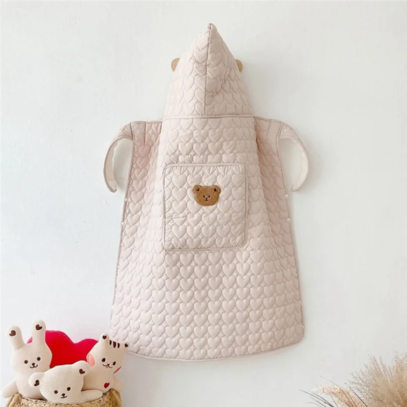 

FBIL-Autumn Winter Baby Cape Baby Stroller Blanket Cartoon Thickened Warm Baby Quilt Baby Stroller Sleeping Bag Kids Straps C Du