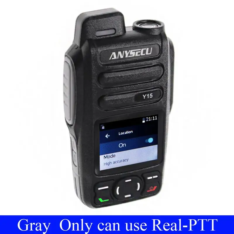 New! Y15 Android 5.1 4G Network Radio LTE/WCDMA/GSM POC Walkie Talkie Compatible with Zello or Real-ptt