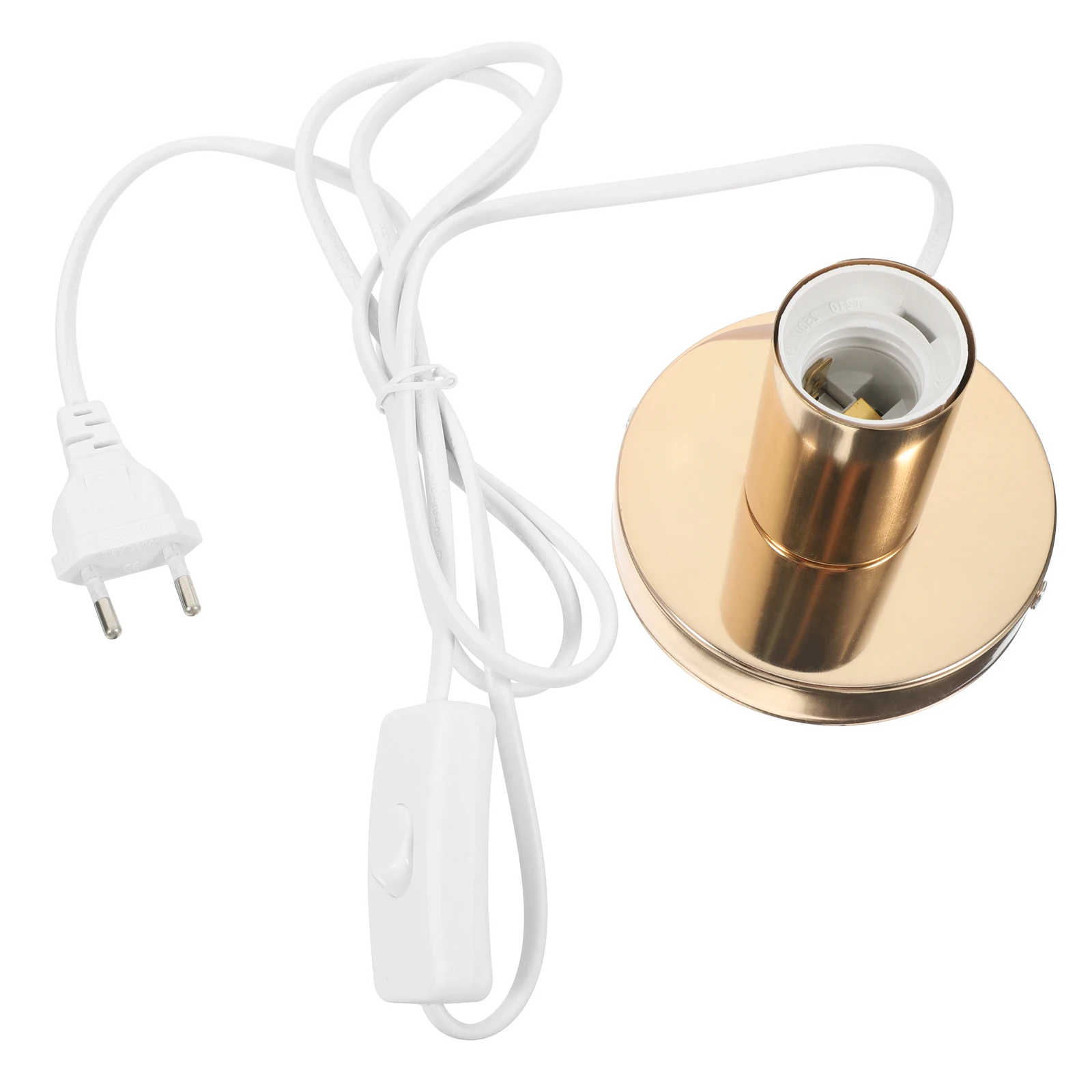 

Simple Desk E27 Industrial Table Lamp Base Light Bulb Holder LED Fixture 220V 3A Metal Industrial Table Night St Sockets Base