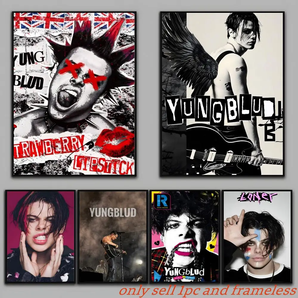 Yungblud Singer Punk Poster Painting Prints Wall Art Picture Film Room Home Bar Cafe Decor Home  Mural