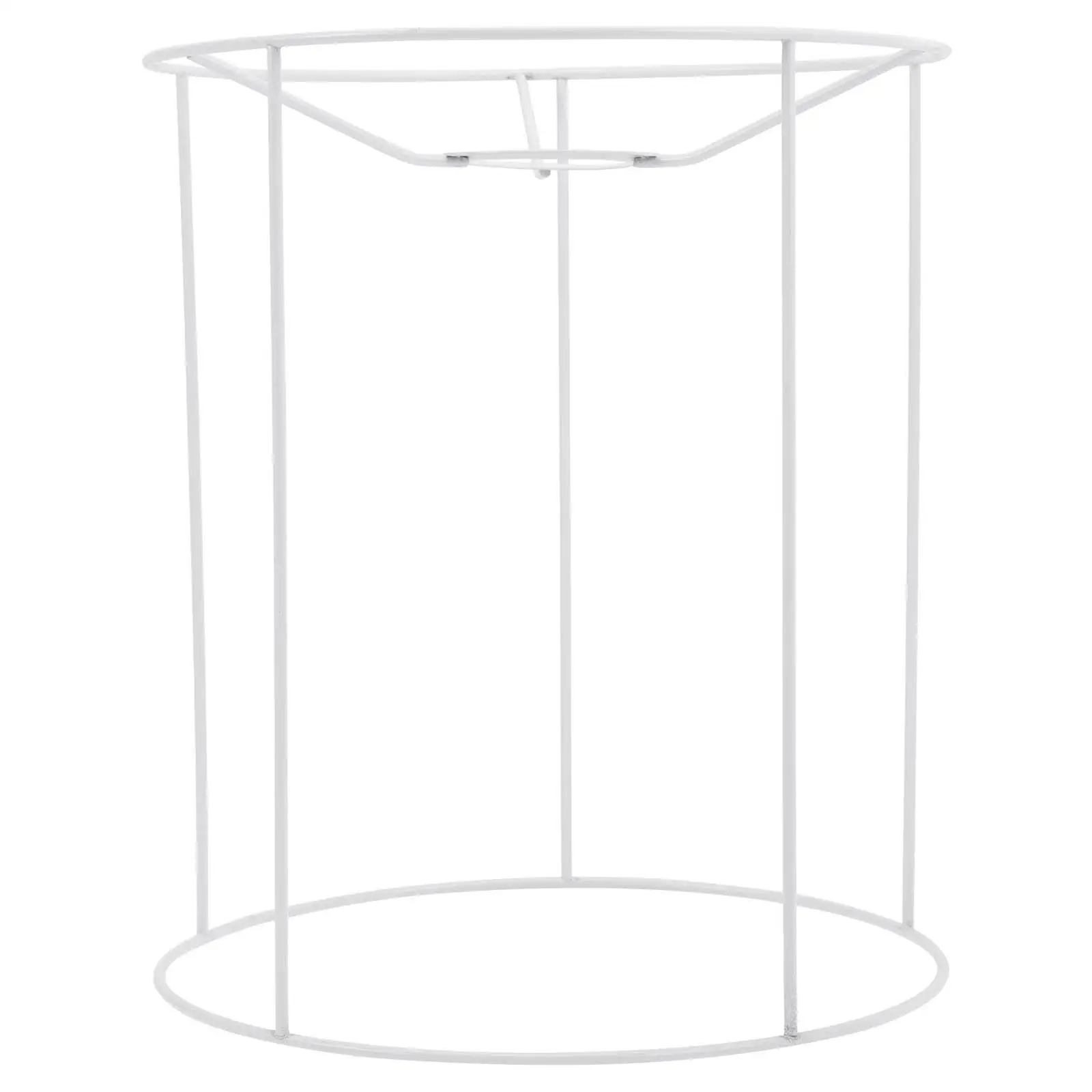 

Iron Lampshade Frame White Weaving DIY Lamp Holder Light Covers Making Supply Corrosion Resistant Durability Table Lamps Ch