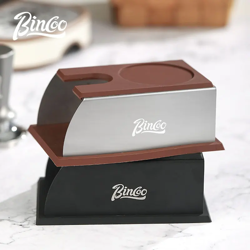 Bincoo Coffee Machine and Coffee Tamper Coffee Tool Storage Base Stainless Steel Tamping Stand Coffee Tamper Stand