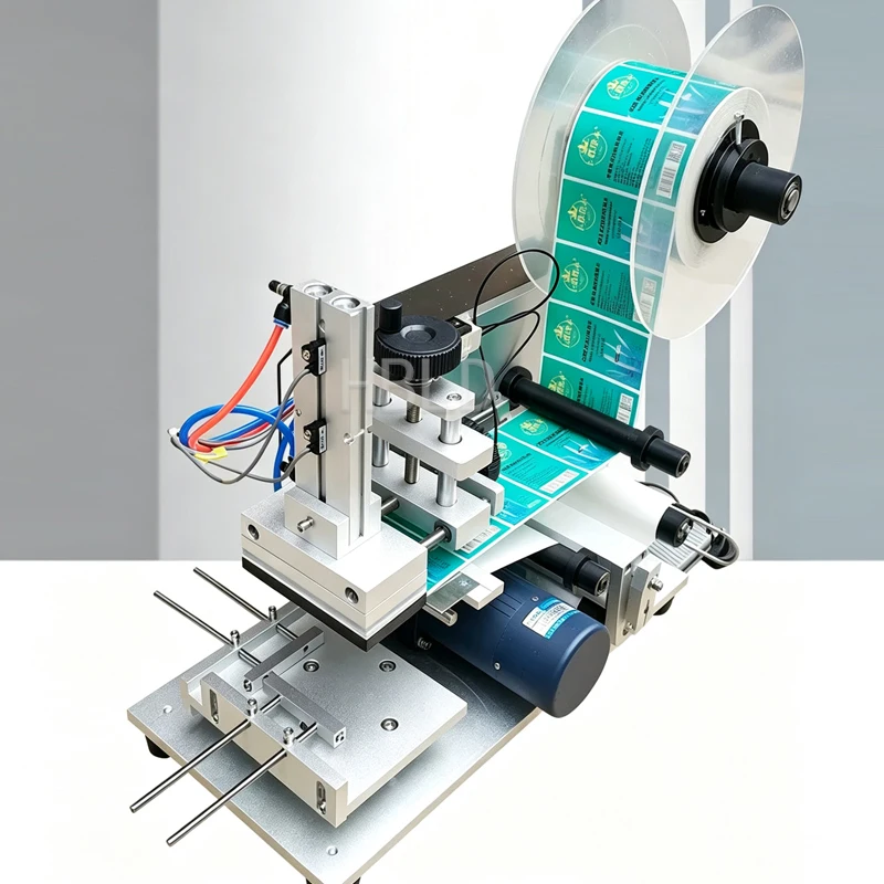 Commercial Square Surface Labeling Machine Semi‑Auto Sticker Applicator for Box Bottle Label Job