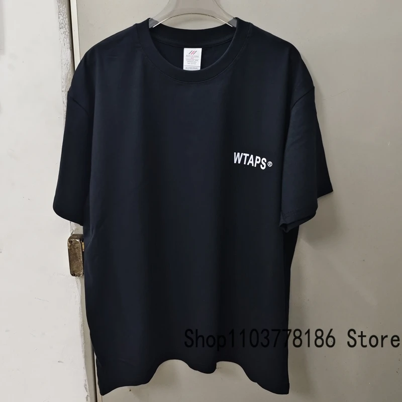 Niche Trend Brand WTAPS T-shirt Unisex Summer New Back Bone Print Roundneck Short Sleeve Japan Popular All-match Wtaps Top Tee