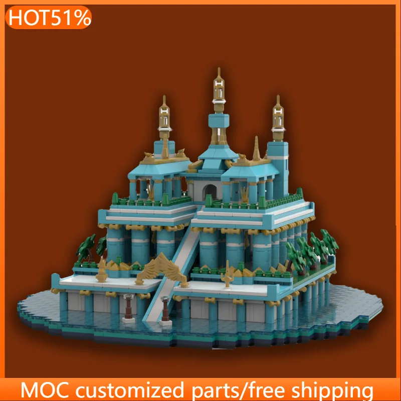 2674 pièces – Modèle populaire de Cathédrale et Temple du Lac MOC – Blocs de construction modulaires personnalisables – Technologie DIY pour enfants – Jouet d'assemblage pour garçons – Cadeau