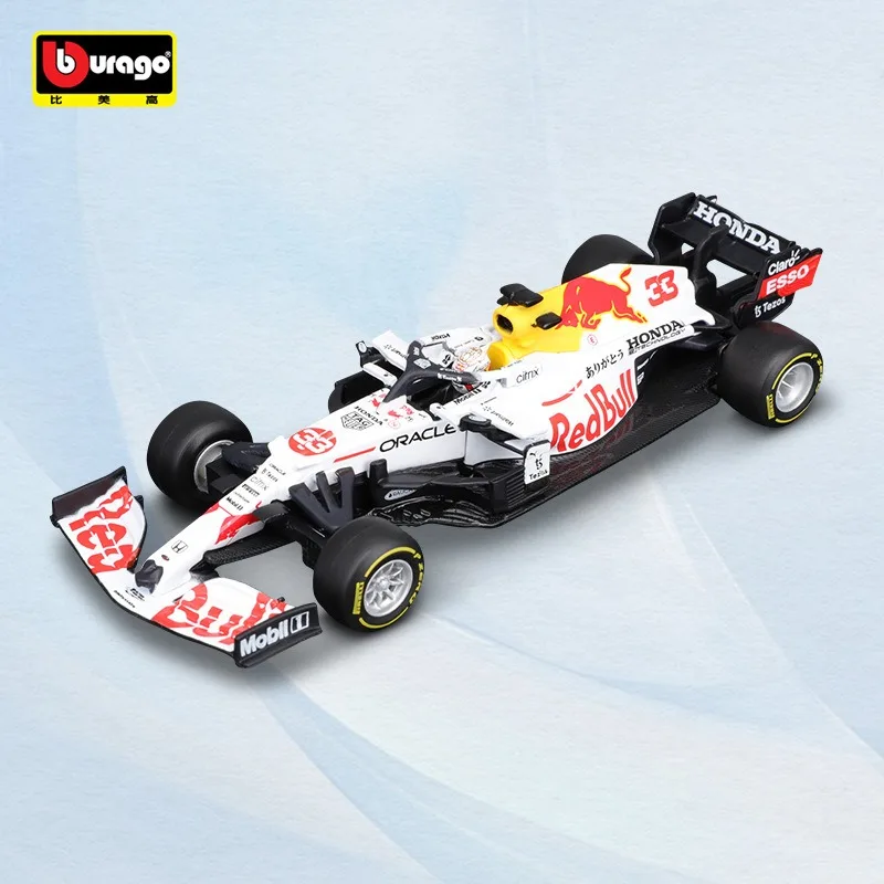 Bburago 1:43 2021 F1 Red Bull Racing RB16B 33# Verstappen racing model simulation car model alloy car toy collection gift