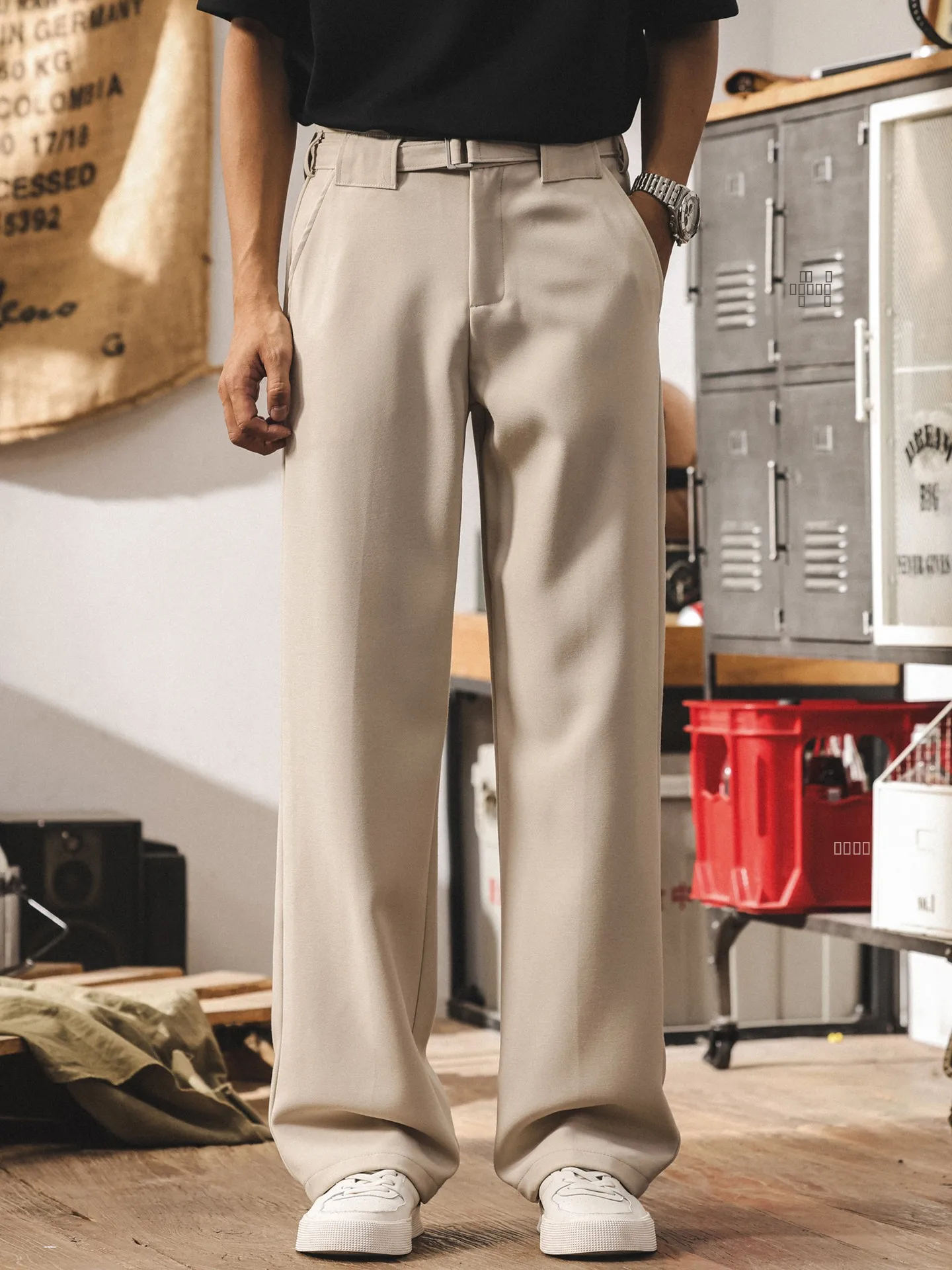 

Мужские летние повседневные брюки прямого кроя Haome: модные, свободные, легкие, для офиса и города