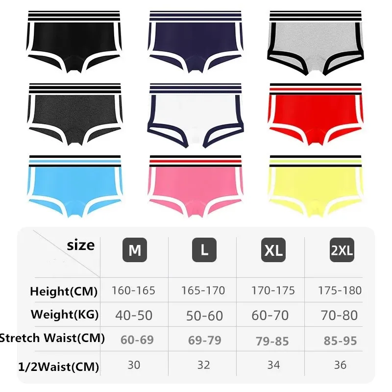 4PCS/Set Women Cotton Boyshort Female Safety Knickers Hot Gym Sports Shorts Sexy Lady Boxers Panties Girls Briefs Underwear