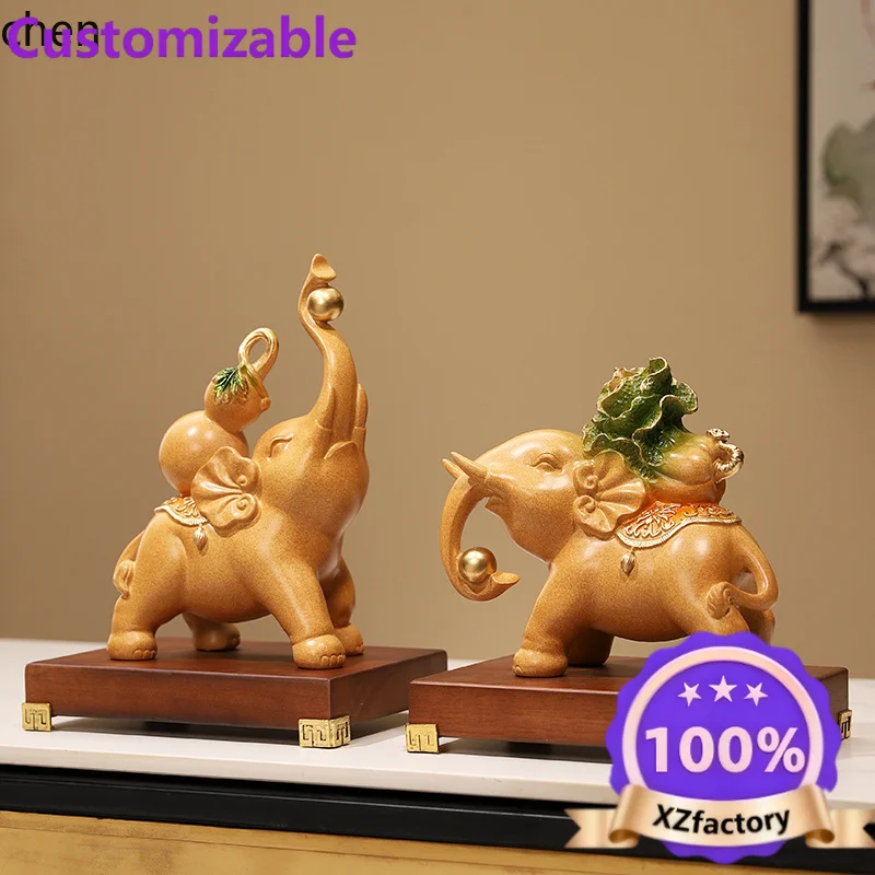 Factory Direct 2026 Top YXY Ornamento dell'elefante della fortuna, mascotte fortunata per la casa, mobile TV, armadietto del vin