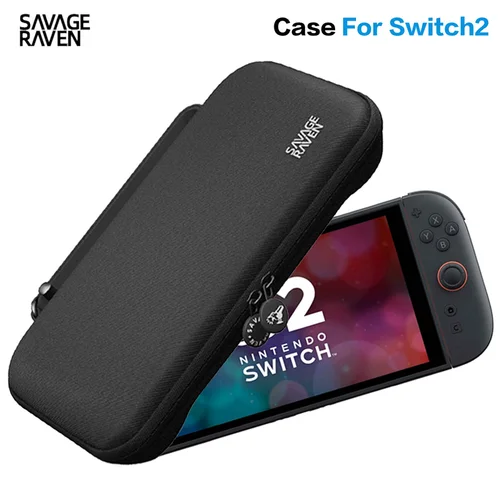 Nuevo Estuche de transporte Savage Raven by Skull & Co. EDC para Switch 2025, bolsa de almacenamiento de carcasa dura otable para consola de juegos NSW 2