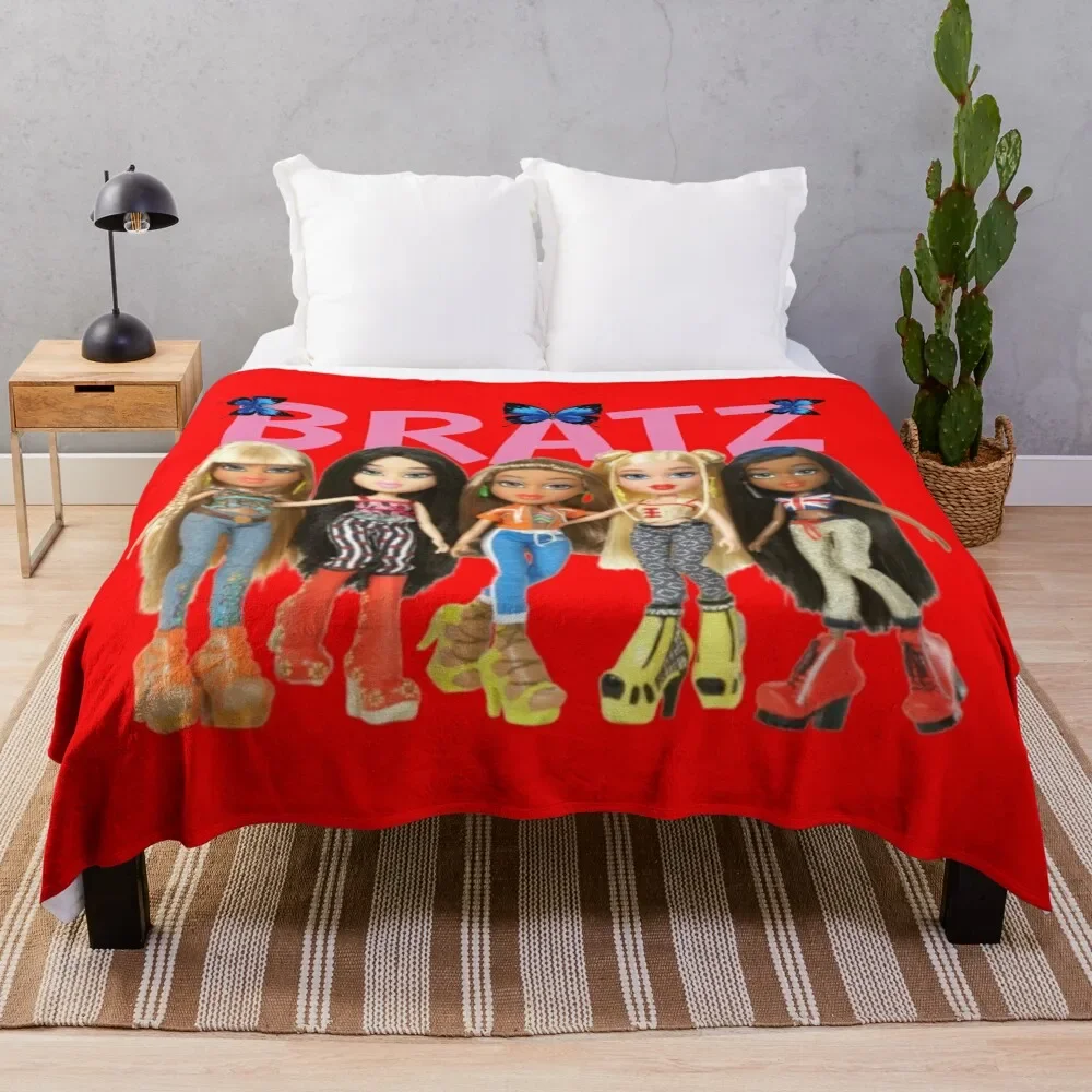 Bratz Throw Blanket Lightweight Warm Blanket for Travel Camping