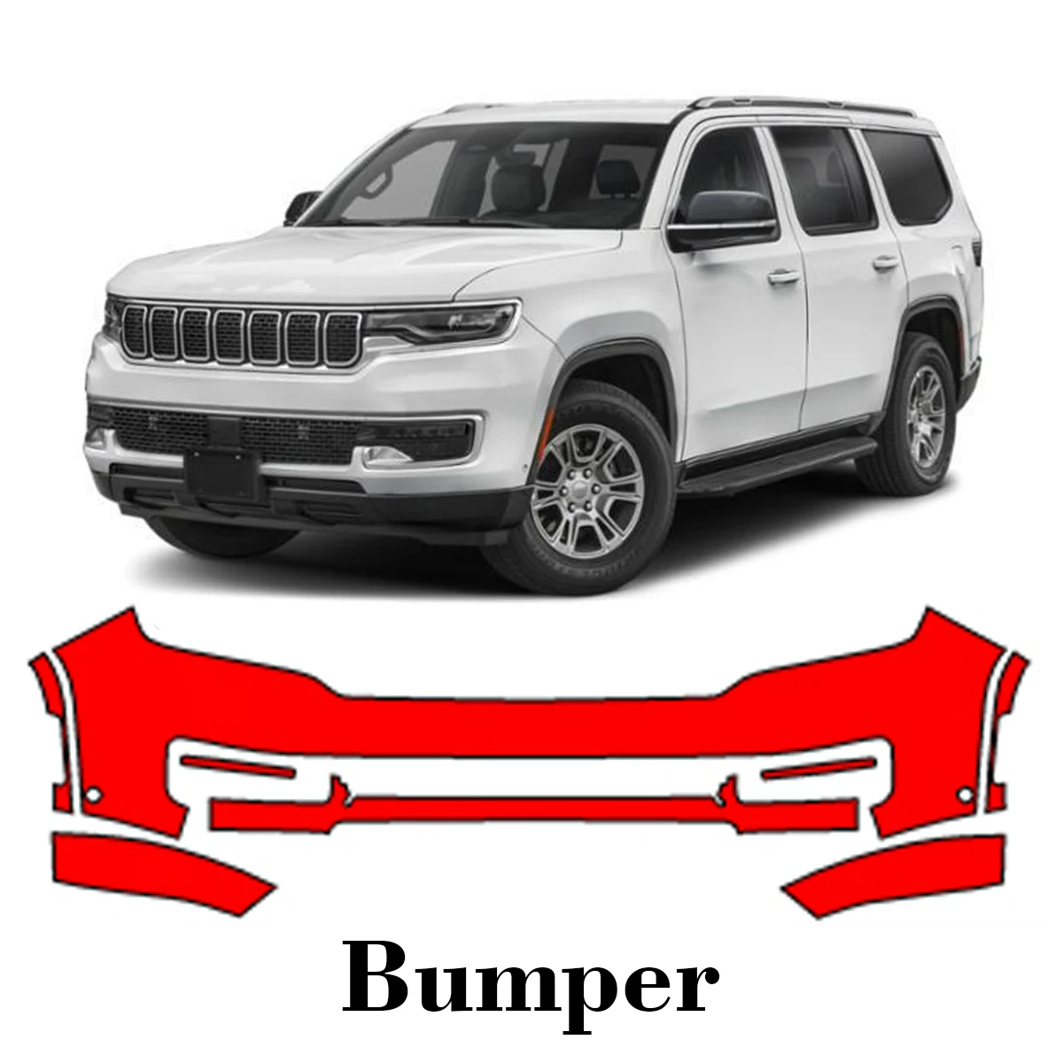 

Car Precut Paint Protection Film Front Bumper Anti-scratch Exterior TPU PPF For Jeep Wagoneer 2022-2025