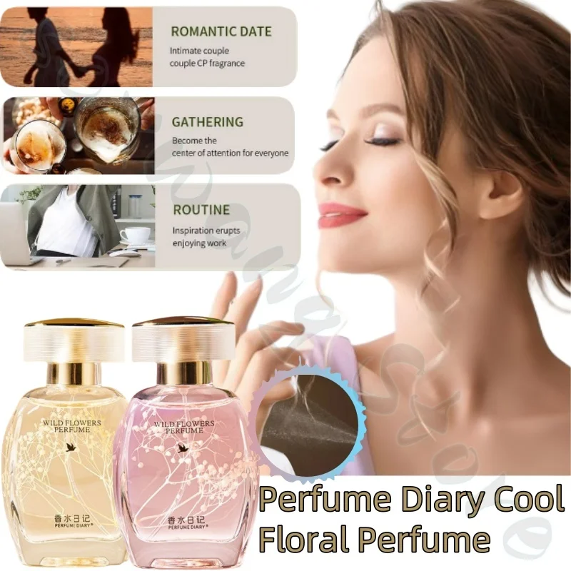 

Women's cool floral and fruity fragrance enhances charm, long-lasting fragrance, fresh, natural and non-irritating perfume 50ml