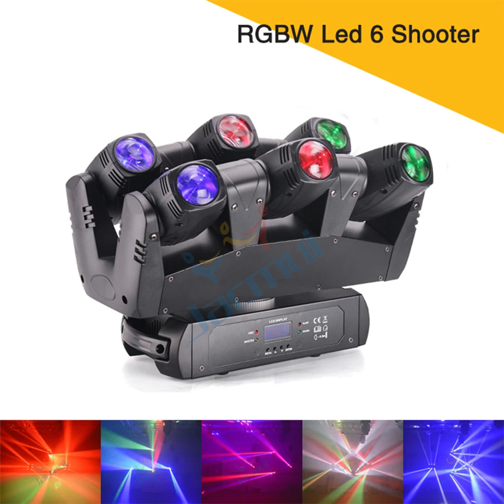 New Disco Lighting RGBW Led 6 Heads Beam Moving Head LED Stage Light For DJ Event