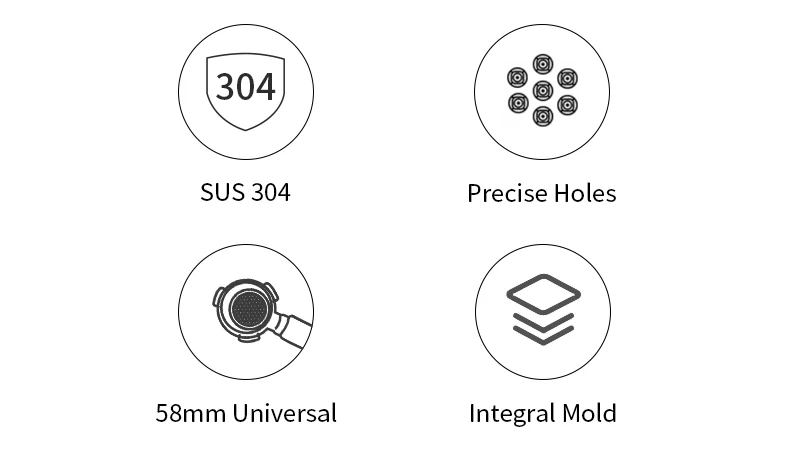 Kaffee Filter Korb 58MM AEX Präzise 18g 22g Puck Bildschirm Für Boden Siebträger Espresso Maschine Zubehör barista Werkzeuge – Detail 4