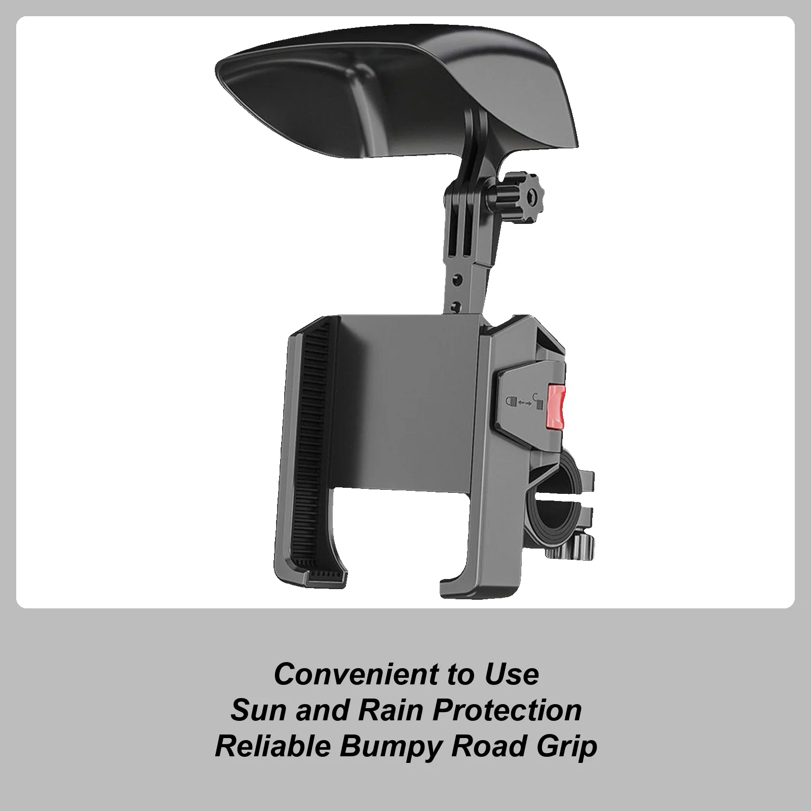 

Bike Phone Mount Smartphone Clamp 360 Degree Rotatable Anti-Shake Rain-proof Handlebar Phone Mount For Fitness Trail Camping