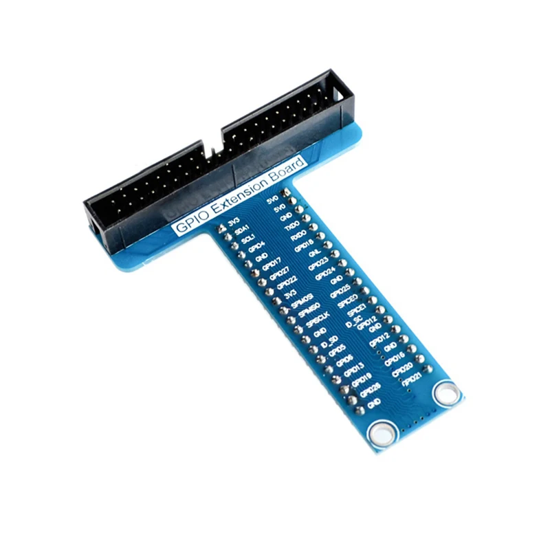 For Raspberry Pi 4 3 B + Accessories T type GPIO expansion board + For Raspberry pi 40P cable Red/blue PCB board