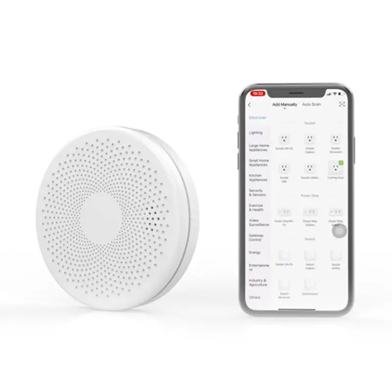 Tuya-Detector inteligente de humo y monóxido de carbono, Sensor de alarma, Control de vida inteligente, soporte de voz para el hogar, Alexa y Google Home, WiFi