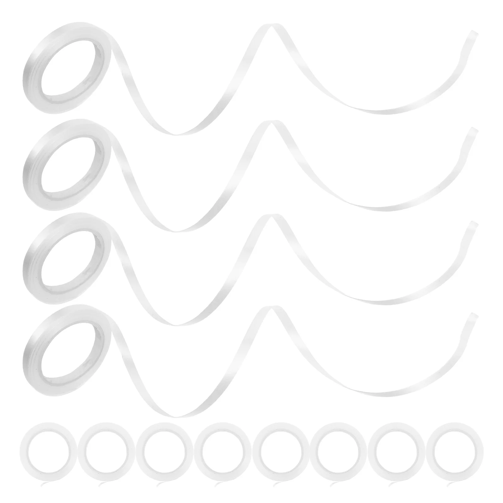 

200 Rolls Party Decoration Ribbon Cloth for Gift Wrapping Packing Supplies Plastic Decorative