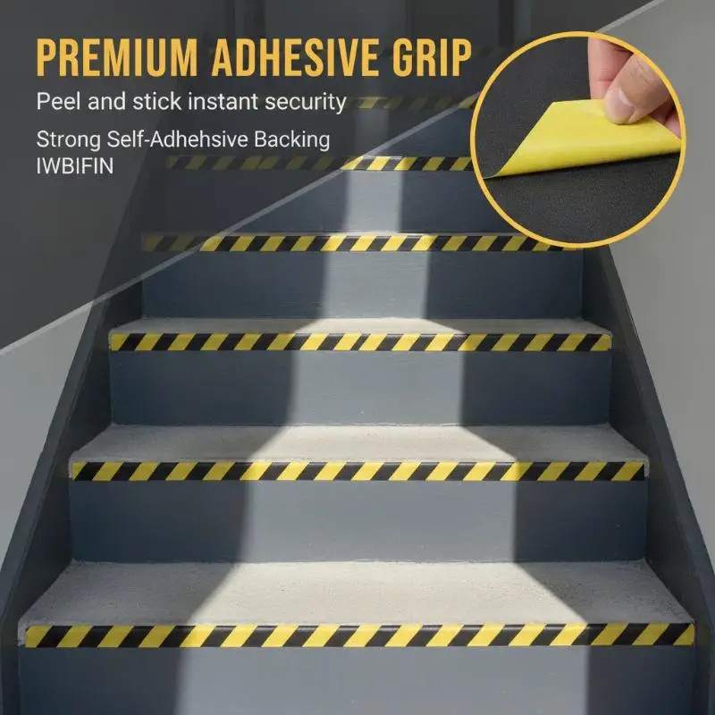 Heavy Duty Anti-Skid Tape, Suitable For Indoor/Outdoor Use, Used For Stair Treads, Traction Treads, And Stair Anti-Skid Strips