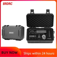 BRDRC Pocket 3 Estuche rígido impermeable para DJI Osmo Pocket 3 Accesorios para cámara Caja de viaje Estuche de transporte portátil Maleta negra