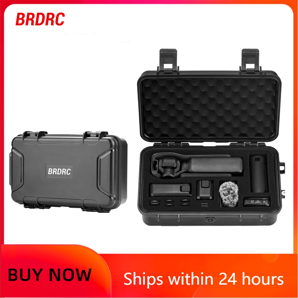BRDRC Pocket 4 Waterproof Hard Case for DJI Osmo Pocket 3 Camera