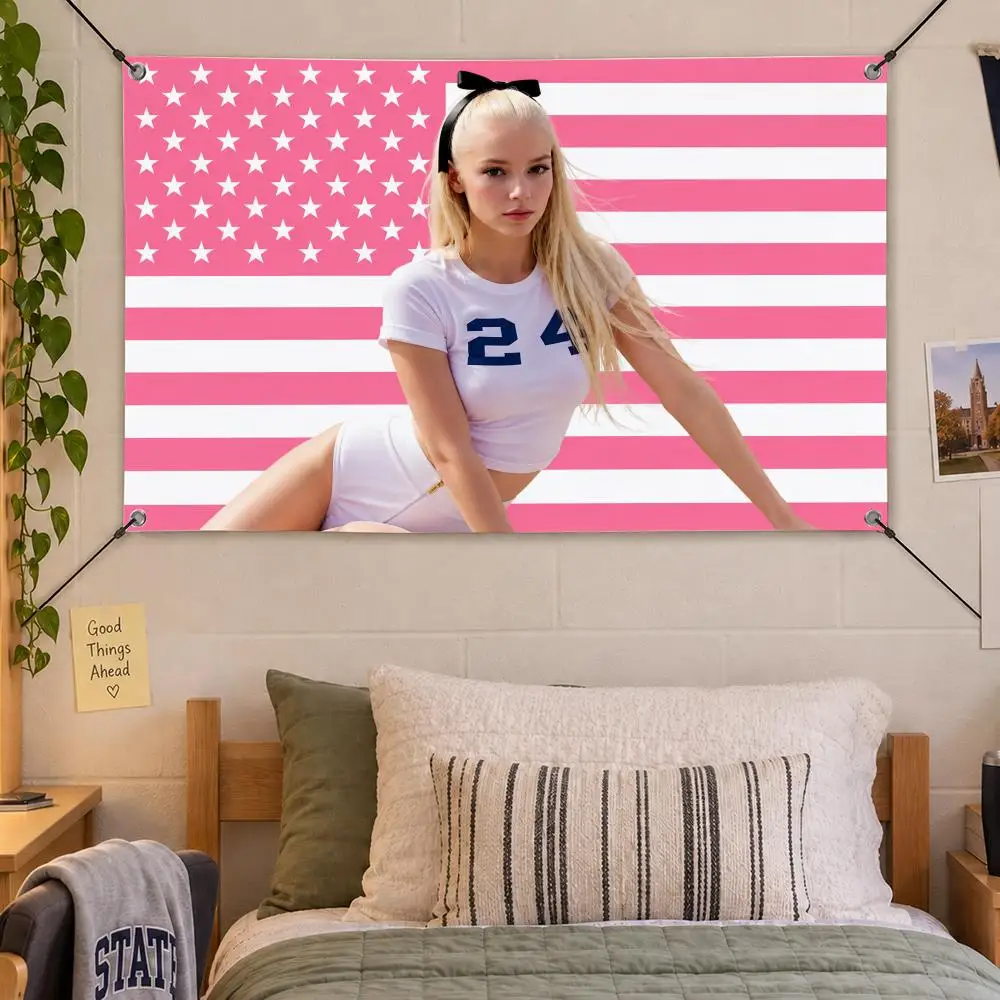 Celebrity Anya Taylor-Joy Flags Decorative Flag Banner Indoor Bedroom Dorm Gaming Room Wall Party Club Decor Fan Gift