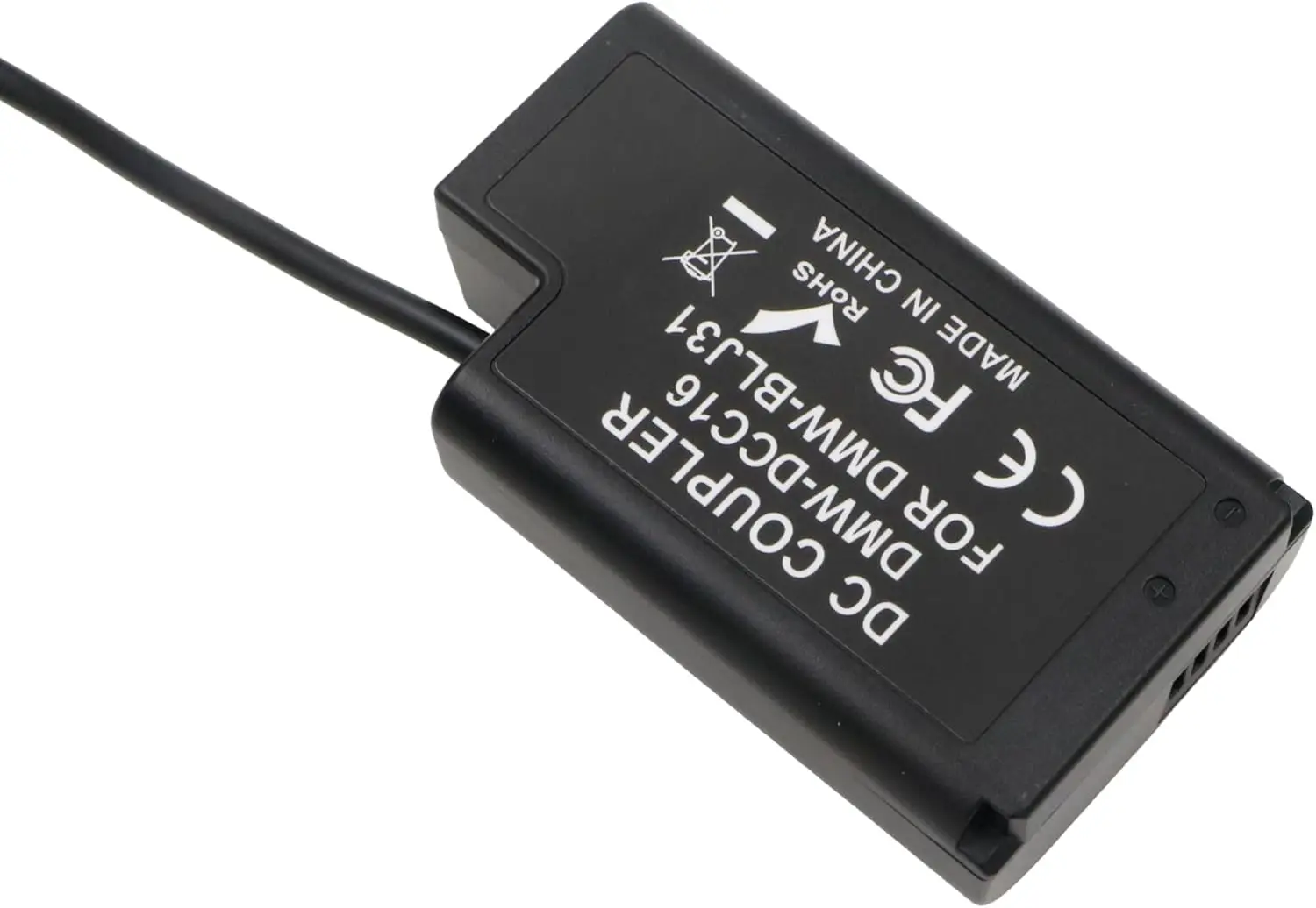 Alvin’s Cables DMW-DCC16 DMW-BLJ31 Dummy Battery to D-tap DC Coupler Power Cable for Panasonic Lumix S1 S1M S1R S1RM S1H Mirrorl 2