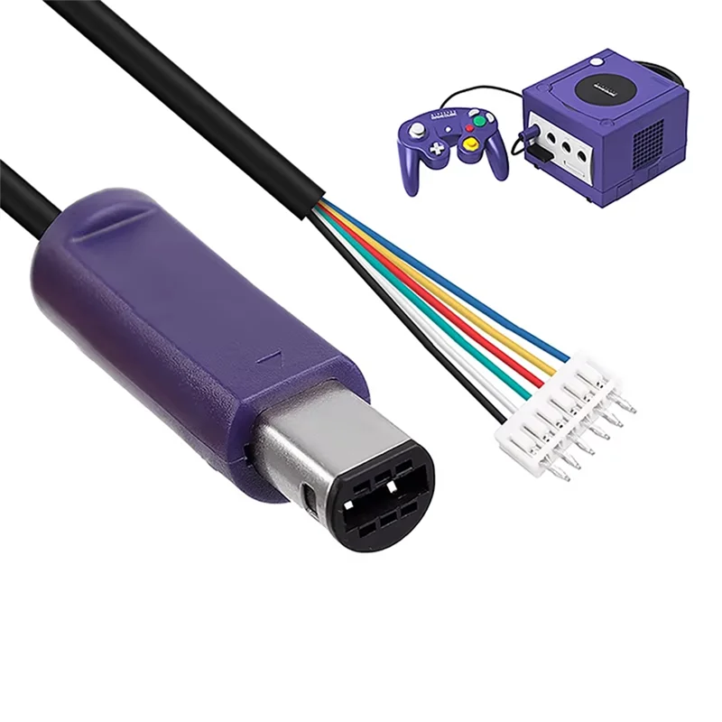 1Pc Game Console Cable For Gamecube For NGC GC Game Controller Extension Line Gamepad Replacement Cord 3 Meters