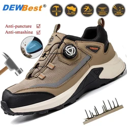 Zapatos de trabajo ligeros para hombre para las cuatro estaciones, cabeza de acero antigolpes y antipinchazos, cómodos, no peludos, que vale la pena comprar