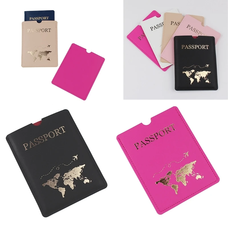 Funda pasaporte avión Simple y moderna para bodas, tarjetero viaje, regalo