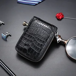 2022 New Luxury Crocodile Leather Rfid Multi Men's Card Bag Large Capacity Card Clip Genuine Leather Card Holder Bag 45