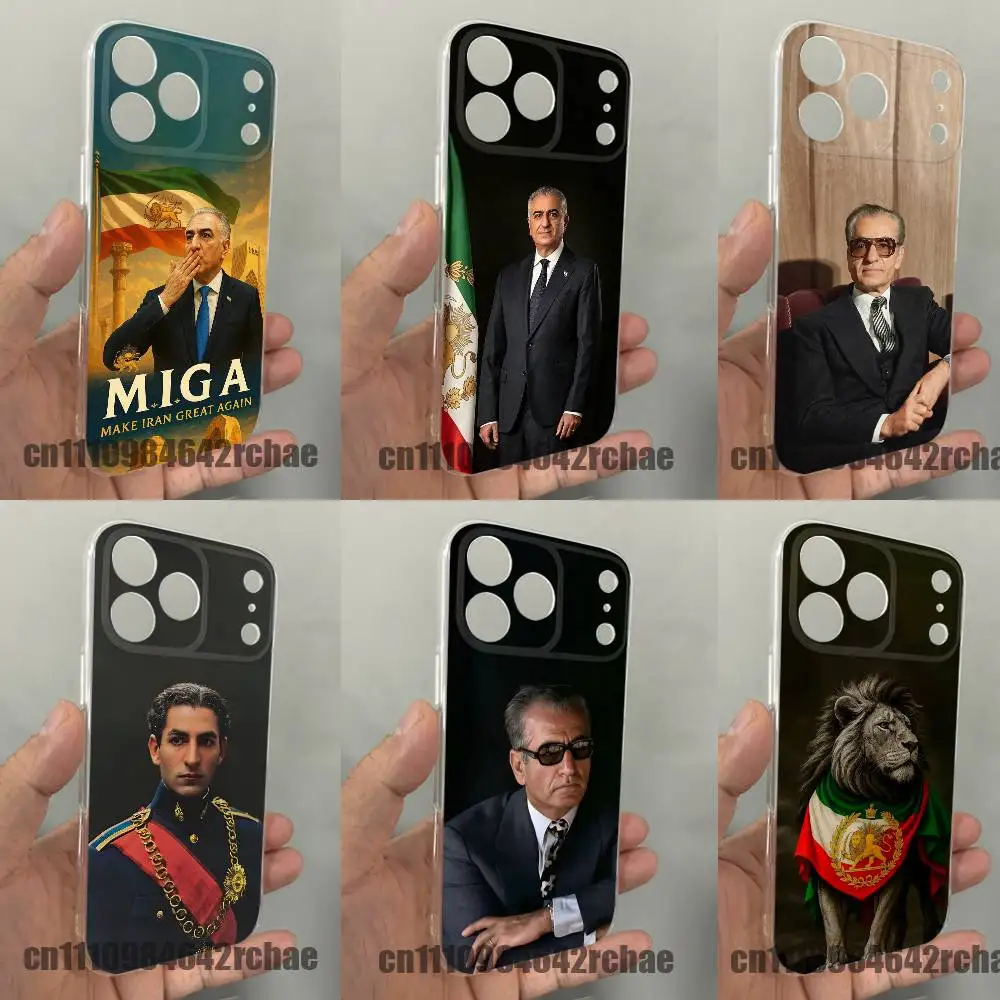 

For M-Mohammad Reza Shah Pahlavi Iran DIY Phone Case iPhone 12,16,11,13,15,17,14,Air,Mini,Plus,Pro,Max,E Clear Silicone Cover