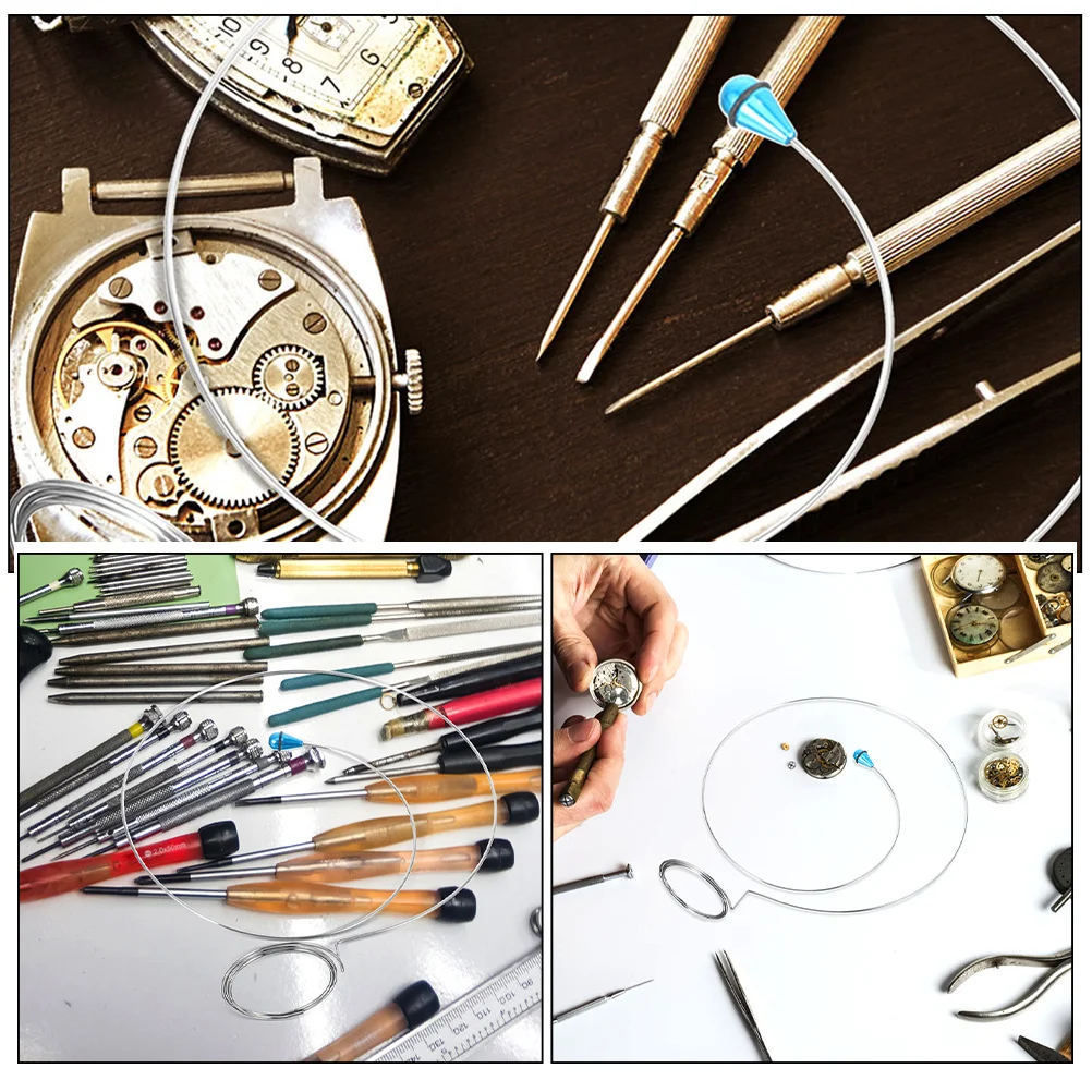 

5pcs Loupe Holder Glass Wire Jewelry Loop Magnifier Convenient Circle Fix Adjustable