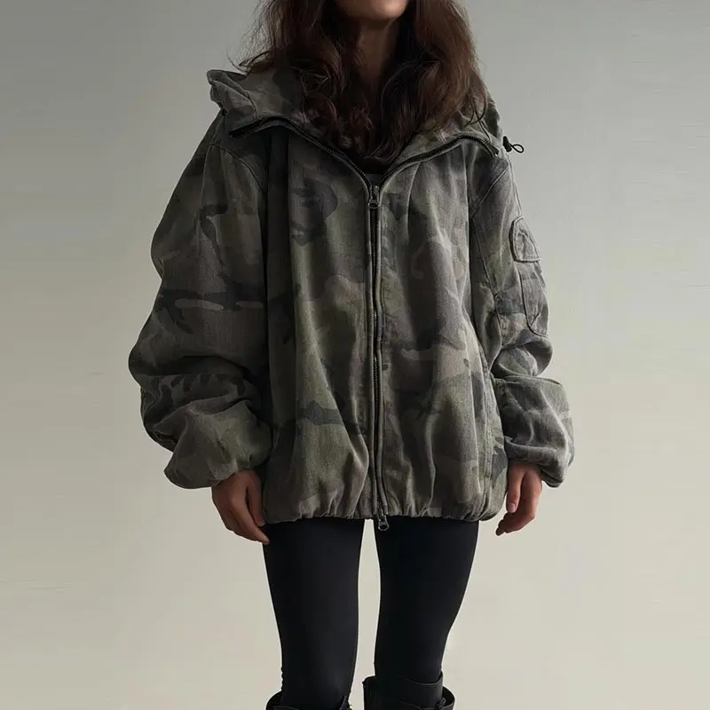Ballon Silhouette Wolle Mischung Mantel Hosen Anzüge Frauen Elegante V-ausschnitt Seite Knopfleiste Dünne Jacke Hohe Taille Hose Neue Dame Outfit – Detail 6