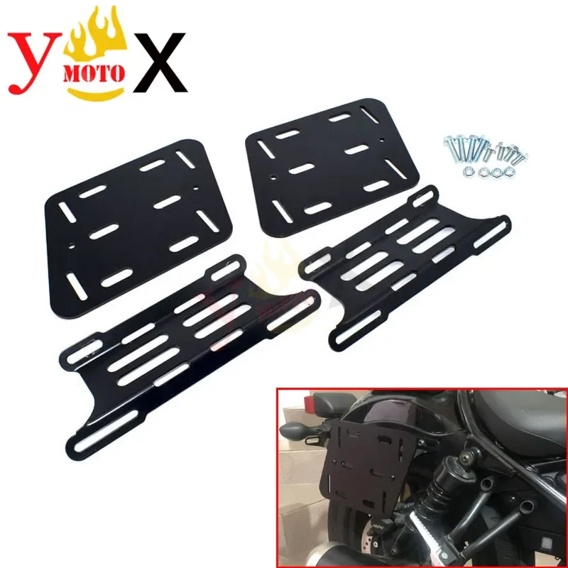 CM500 Modified Retro Motorcycle Saddlebag Support Bracket Side Panel Trunk Bag Holder For Honda CM500 REBEL CMX300 CMX500