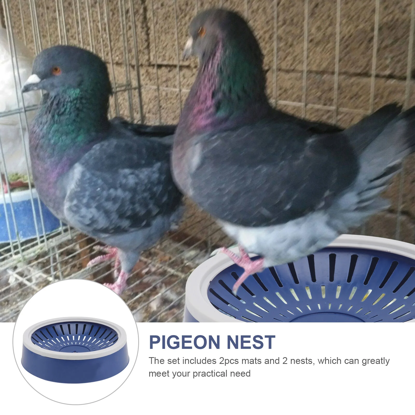 Pet Pigeon Nest Egg Bowl Bird Incubation Nesting Bowls Plastic Breeding Hatching