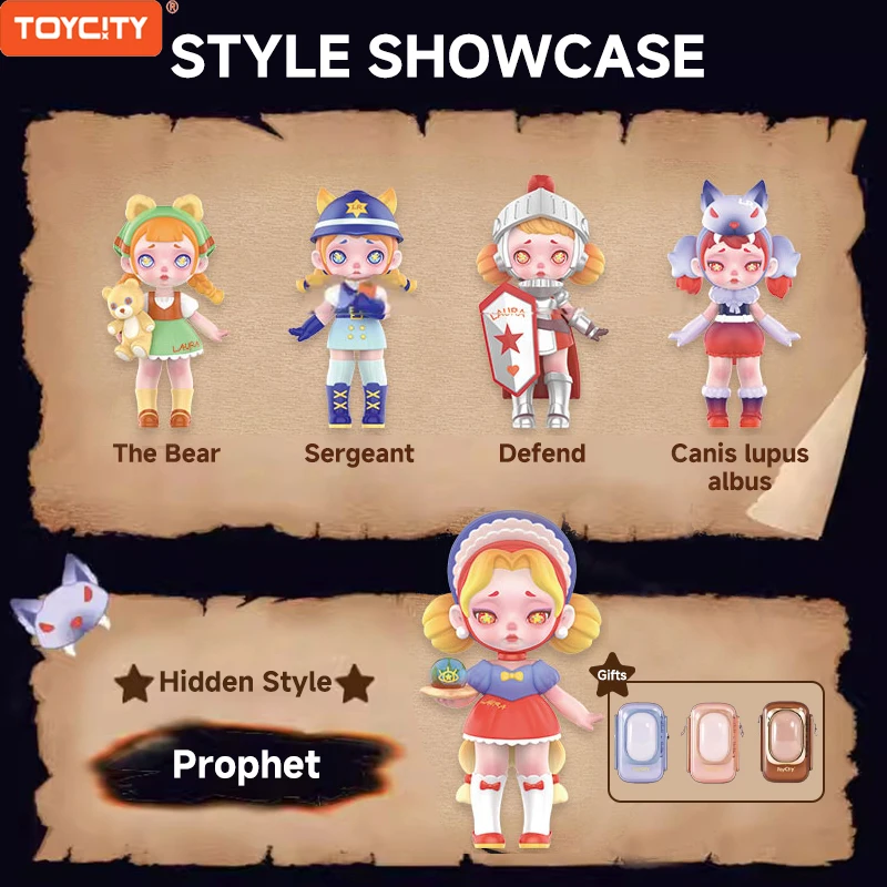 Toycity الفضاء كبسولة صندوق أعمى سلسلة لورا The Werewolves جمع عمل الشكل إعطاء عشوائي واقية صندوق غامض لعبة