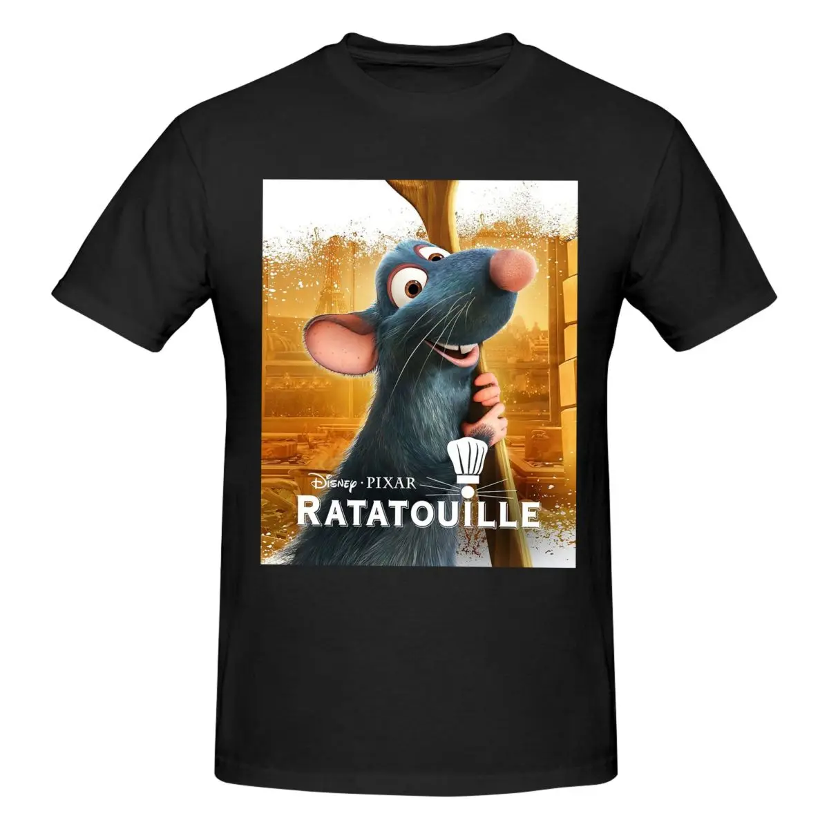 Ratatouille T-Shirt for Men Cotton Oversized T Shirts Men's Short Sleeve O-Neck Summer Clothes Tops S-6XL