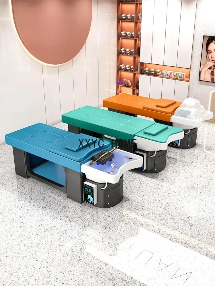 Barber Hair Care Hall Shampoo Chair Constant Temperature Water Circulation Fumigation BeautyIntegrated Bed