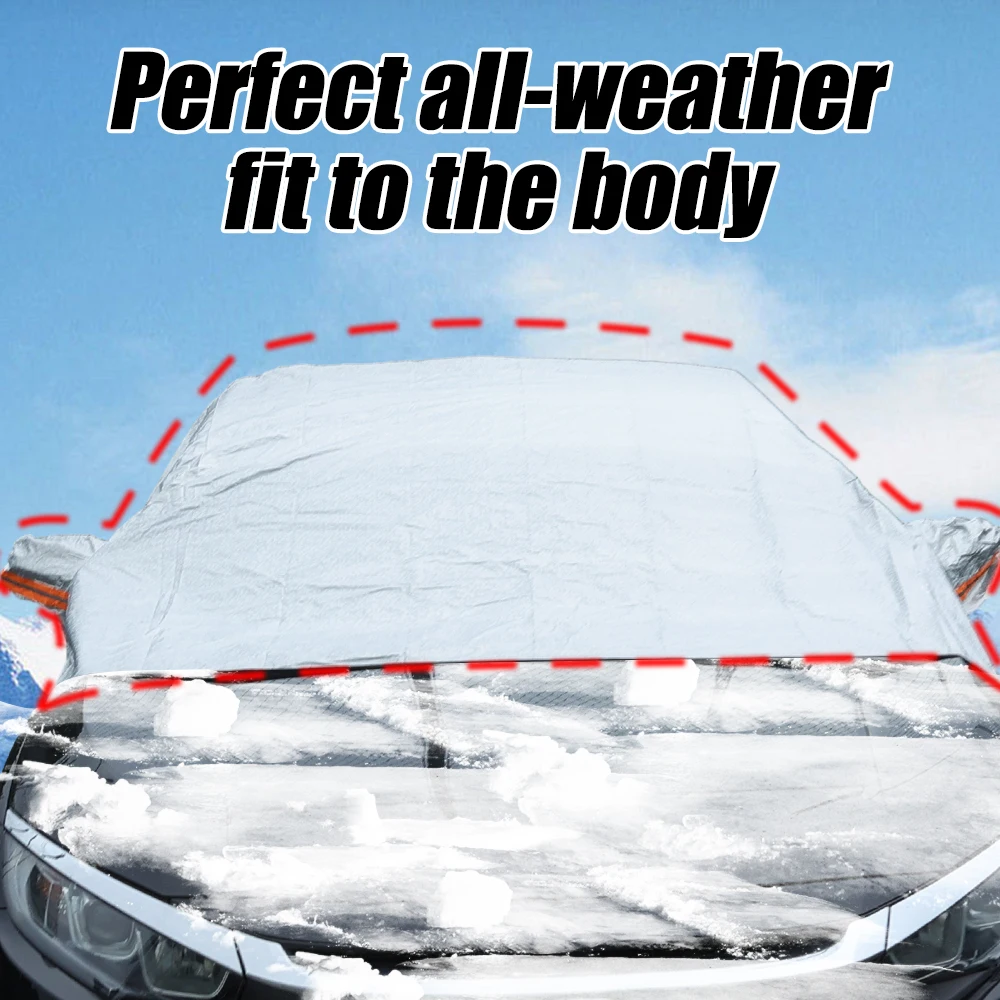 Car Snow Cover Windshield Anti-Exposure Winter Heat Insulation Sunshade Anti-Snow Anti-Iicing Cover Front Window Car Accessories