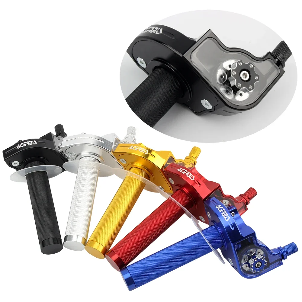 

22mm 7/8'' Universal Motorcycle CNC Aluminum Throttle Twist Grips Handle For Off-Road Dirt Bike ATV Pit 50cc 125cc 150cc 250cc