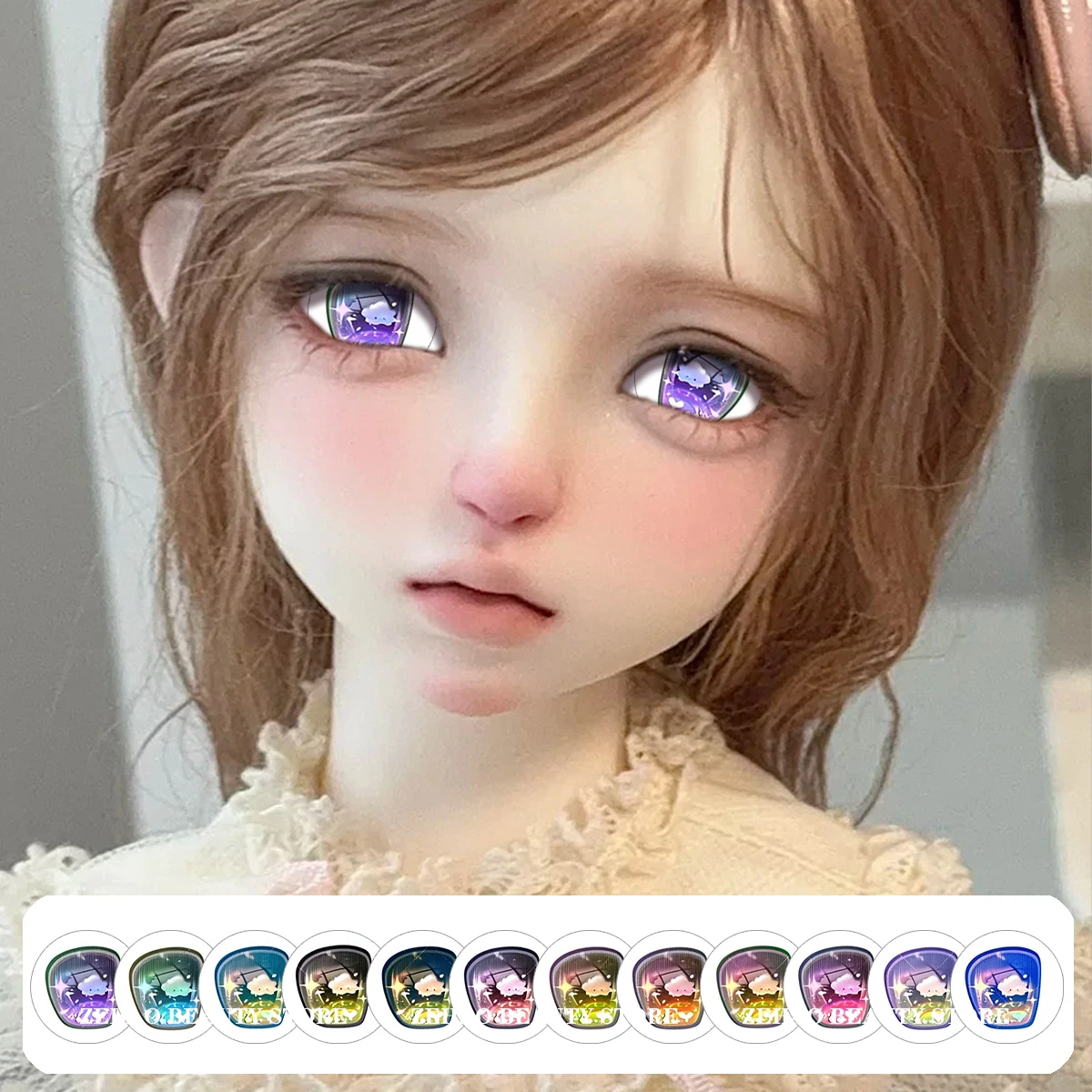 Fall Star Sleep Cloud BJD Eye Chips Glass Cabochon 10MM-40MM Handmade Girl Toy Eye Pupil DIY Blyth BJD Doll Accessory Gift JD034
