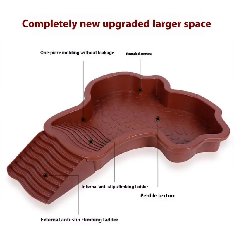 

R9UF Strong Shelled Animal Water Plate Feeding Surfaces For Land And Partial Water Species