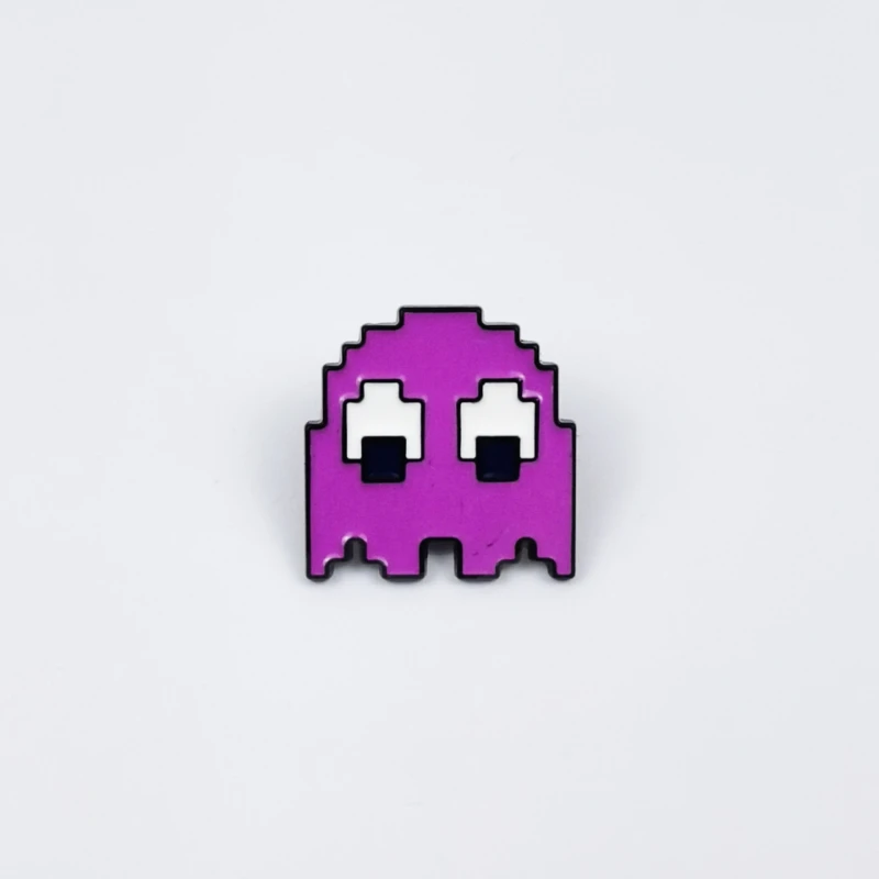 HEISSER Verkauf: Retro Pac-Man Emaille-Pins Set – Klassisches Arcade-Spiel Geister-Brosche Metall-Abzeichen für Rucksack, Kleidung, Reversnadel – Geschenk für Gamer – Detail 10