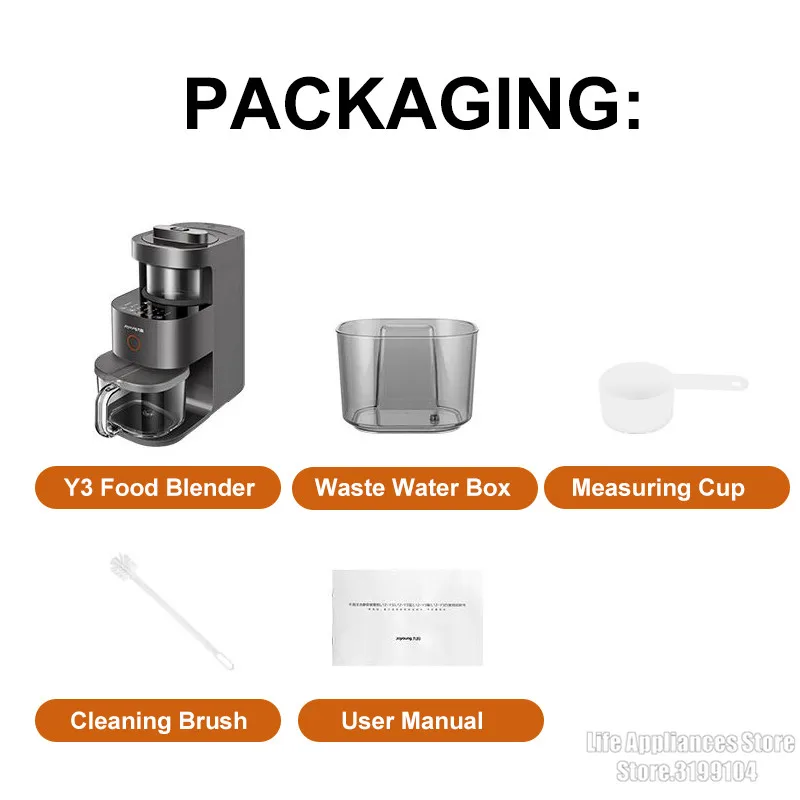 Joyoung inteligentny mikser Blender do żywności automatyczny łamacz ścian z dużą prędkością, mieszający producent mleka sojowego do domowego L12-Y3