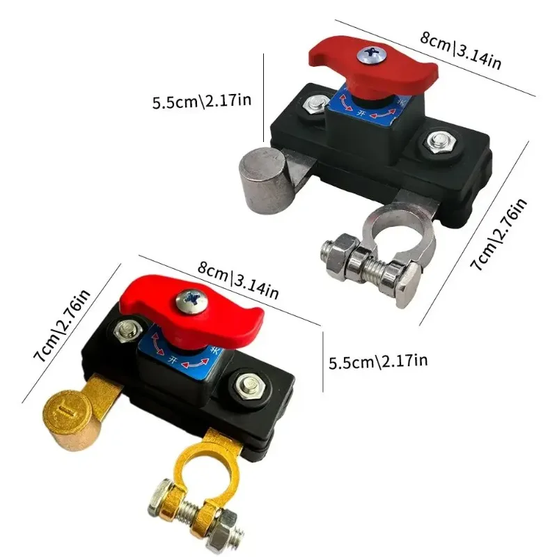 Picture 6: 12V 24V Dual Voltage Battery Master Cut Off Switch Zinc Alloy Structure Negative Pole Disconnect Tool Free Knob PCB Design