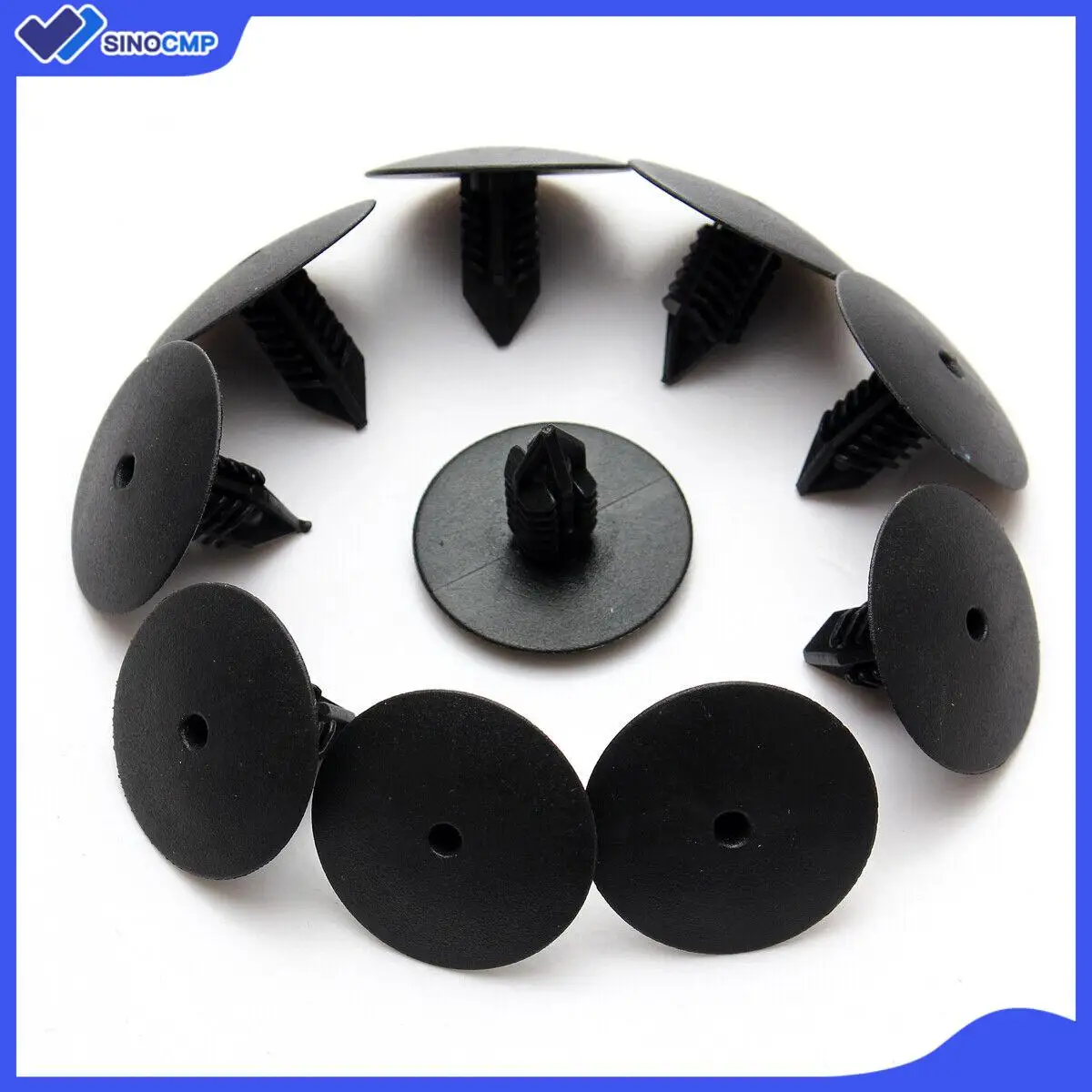 

10PCS 10mm Black Plastic Rivet Fasteners Clips for Clio MK2 MK3 Scenic Megane 7703077435 Door Fender Bumper Retainer Pins